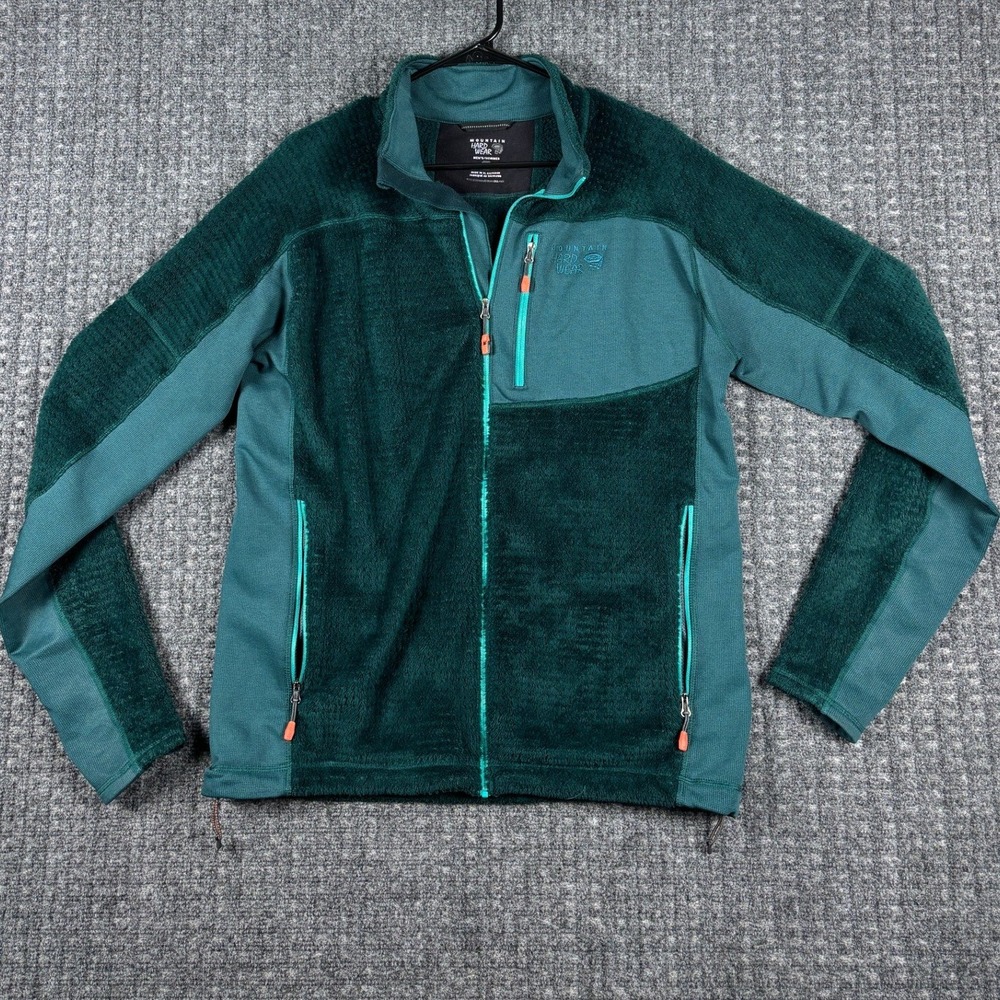 Mountain Hardwear Monkey Man 2 Polartec Fleece Jacket Large Green Mens